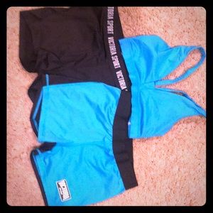 2 Victoria secrets medium sized sport shorts